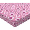 Ambesonne Christmas Fitted Sheet, Merry Christmas Lettering on an Abstract Modern Snowflake Dot Pattern, Soft Decorative Fabric Bedding All-Round Elastic Pocket, Queen Size, Charcoal Beige(Purple Pink)