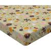 Ambesonne Christmas Fitted Sheet, Merry Christmas Lettering on an Abstract Modern Snowflake Dot Pattern, Soft Decorative Fabric Bedding All-Round Elastic Pocket, Queen Size, Charcoal Beige(Multicolor)