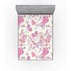 Ambesonne Christmas Fitted Sheet, Merry Christmas Lettering on an Abstract Modern Snowflake Dot Pattern, Soft Decorative Fabric Bedding All-Round Elastic Pocket, Queen Size, Charcoal Beige(Beige Pink)