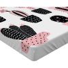 Ambesonne Christmas Fitted Sheet, Merry Christmas Lettering on an Abstract Modern Snowflake Dot Pattern, Soft Decorative Fabric Bedding All-Round Elastic Pocket, Queen Size, Charcoal Beige(Pink White)