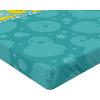 Ambesonne Christmas Fitted Sheet, Merry Christmas Lettering on an Abstract Modern Snowflake Dot Pattern, Soft Decorative Fabric Bedding All-Round Elastic Pocket, Queen Size, Charcoal Beige(Dark Seafoam Yellow)