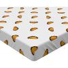 Ambesonne Christmas Fitted Sheet, Merry Christmas Lettering on an Abstract Modern Snowflake Dot Pattern, Soft Decorative Fabric Bedding All-Round Elastic Pocket, Queen Size, Charcoal Beige(Marigold White)