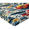 Ambesonne Christmas Fitted Sheet, Merry Christmas Lettering on an Abstract Modern Snowflake Dot Pattern, Soft Decorative Fabric Bedding All-Round Elastic Pocket, Queen Size, Charcoal Beige(Dark Teal Dark Pink Beige)