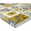 Ambesonne Christmas Fitted Sheet, Merry Christmas Lettering on an Abstract Modern Snowflake Dot Pattern, Soft Decorative Fabric Bedding All-Round Elastic Pocket, Queen Size, Charcoal Beige(Grey Pale Earth Yellow)