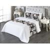 Ambesonne Christmas Floral Bed Runner Set, Simple Design Botany Pattern Winter Rabbits Snowflakes Circles, Decorative Bedding Scarf and a Pillow Sham for Hotels Homes, Twin, Dark Sea Green White(Pale Salmon and Sea Green)