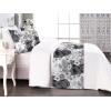 Ambesonne Christmas Floral Bed Runner Set, Simple Design Botany Pattern Winter Rabbits Snowflakes Circles, Decorative Bedding Scarf and a Pillow Sham for Hotels Homes, Twin, Dark Sea Green White(Dark Grey White)