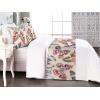 Ambesonne Christmas Floral Bed Runner Set, Simple Design Botany Pattern Winter Rabbits Snowflakes Circles, Decorative Bedding Scarf and a Pillow Sham for Hotels Homes, Twin, Dark Sea Green White(Eggshell Multicolor)
