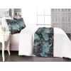 Ambesonne Christmas Floral Bed Runner Set, Simple Design Botany Pattern Winter Rabbits Snowflakes Circles, Decorative Bedding Scarf and a Pillow Sham for Hotels Homes, Twin, Dark Sea Green White(Dark Sea Green White)