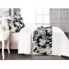 Ambesonne Christmas Floral Bed Runner Set, Simple Design Botany Pattern Winter Rabbits Snowflakes Circles, Decorative Bedding Scarf and a Pillow Sham for Hotels Homes, Twin, Dark Sea Green White(Lavender Blue Multicolor)