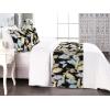 Ambesonne Christmas Floral Bed Runner Set, Simple Design Botany Pattern Winter Rabbits Snowflakes Circles, Decorative Bedding Scarf and a Pillow Sham for Hotels Homes, Twin, Dark Sea Green White(Blue Grey Khaki Black)