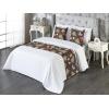 Ambesonne Christmas Floral Bed Runner Set, Simple Design Botany Pattern Winter Rabbits Snowflakes Circles, Decorative Bedding Scarf and a Pillow Sham for Hotels Homes, Twin, Dark Sea Green White(Red Sage Green Brown)