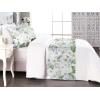 Ambesonne Christmas Floral Bed Runner Set, Simple Design Botany Pattern Winter Rabbits Snowflakes Circles, Decorative Bedding Scarf and a Pillow Sham for Hotels Homes, Twin, Dark Sea Green White(Fern Green and Soft Blue)