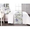 Ambesonne Christmas Floral Bed Runner Set, Simple Design Botany Pattern Winter Rabbits Snowflakes Circles, Decorative Bedding Scarf and a Pillow Sham for Hotels Homes, Twin, Dark Sea Green White(Lavender Blue Sage Green)