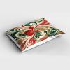 Ambesonne Christmas Pillow Sham Set of 2, Abstract Winter Feel Marble Print Art with Curling Lines Xmas Modern, Quality Microfiber Bedding Item for All Seasons, 26″ x 20″, Dark Pink Green Ivory