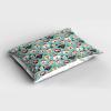 Ambesonne Christmas Pillow Sham Set of 2, Whimsical Happy Dogs and Puppies with Santa’s Hat Illustration Print, Quality Microfiber Bedding Item for All Seasons, 26″ x 20″, Seafoam Vermilion Green