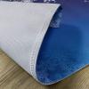 Ambesonne Christmas Place Mats Set of 4, Ornamental White Snowflakes in Various Styles Cold Winter Season, Washable Fabric Placemats for Dining Table, Standard Size, Blue Navy