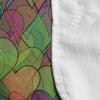 Ambesonne Colorful Microwave Oven Cover, Psychedelic Inspired Heart Youth Valentines Romance Love Doodle Happiness, Water Resistant Organizer with Pockets for Kitchen, 36″ x 12″, Multicolor(Multicolor)