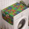 Ambesonne Colorful Microwave Oven Cover, Psychedelic Inspired Heart Youth Valentines Romance Love Doodle Happiness, Water Resistant Organizer with Pockets for Kitchen, 36″ x 12″, Multicolor(Multicolor)