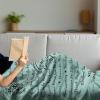 Ambesonne Cousin Gift Blanket, Custom Gift Idea for Women & Men Christmas Birthday Present Male Female, Flannel Fleece Bed & Throw Cover Filled with Appreciation Love Words, 50″ x 70″, Black(Mint Green)