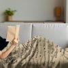 Ambesonne Cousin Gift Blanket, Custom Gift Idea for Women & Men Christmas Birthday Present Male Female, Flannel Fleece Bed & Throw Cover Filled with Appreciation Love Words, 50″ x 70″, Black(Beige)