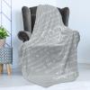 Ambesonne Cousin Gift Blanket, Custom Gift Idea for Women & Men Christmas Birthday Present Male Female, Flannel Fleece Bed & Throw Cover Filled with Appreciation Love Words, 50″ x 70″, Black(Pale Grey)