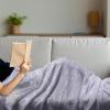 Ambesonne Cousin Gift Blanket, Custom Gift Idea for Women & Men Christmas Birthday Present Male Female, Flannel Fleece Bed & Throw Cover Filled with Appreciation Love Words, 50″ x 70″, Black(Lilac)