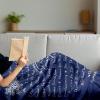 Ambesonne Cousin Gift Blanket, Custom Gift Idea for Women & Men Christmas Birthday Present Male Female, Flannel Fleece Bed & Throw Cover Filled with Appreciation Love Words, 50″ x 70″, Black(Navy Blue)