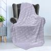 Ambesonne Cousin Gift Blanket, Custom Gift Idea for Women & Men Christmas Birthday Present Male Female, Flannel Fleece Bed & Throw Cover Filled with Appreciation Love Words, 50″ x 70″, Black(Lilac)
