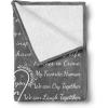 Ambesonne Cousin Gift Blanket, Custom Gift Idea for Women & Men Christmas Birthday Present Male Female, Flannel Fleece Bed & Throw Cover Filled with Appreciation Love Words, 50″ x 70″, Black(Grey)
