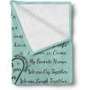 Ambesonne Cousin Gift Blanket, Custom Gift Idea for Women & Men Christmas Birthday Present Male Female, Flannel Fleece Bed & Throw Cover Filled with Appreciation Love Words, 50″ x 70″, Black(Mint Green)