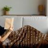 Ambesonne Cousin Gift Blanket, Custom Gift Idea for Women & Men Christmas Birthday Present Male Female, Flannel Fleece Bed & Throw Cover Filled with Appreciation Love Words, 50″ x 70″, Black(Brown)