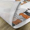 Ambesonne Dog Place Mats Set of 4, Multicultural Dog Family in a Row from Back and Front Views Companionship Comic Art, Washable Fabric Placemats for Dining Table, Standard Size, Yellow Brown