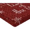 Ambesonne Eggplant Fitted Sheet, Christmas Inspired Flowers Snowflakes and Swirls in a Violet Delicate Environment, Soft Decorative Fabric Bedding All-Round Elastic Pocket, Twin Size, Violet White(Ruby)