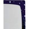 Ambesonne Eggplant Fitted Sheet, Christmas Inspired Flowers Snowflakes and Swirls in a Violet Delicate Environment, Soft Decorative Fabric Bedding All-Round Elastic Pocket, Twin Size, Violet White(Navy Yellow)