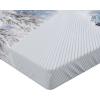 Ambesonne Eggplant Fitted Sheet, Christmas Inspired Flowers Snowflakes and Swirls in a Violet Delicate Environment, Soft Decorative Fabric Bedding All-Round Elastic Pocket, Twin Size, Violet White(Aqua White)