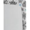 Ambesonne Eggplant Fitted Sheet, Christmas Inspired Flowers Snowflakes and Swirls in a Violet Delicate Environment, Soft Decorative Fabric Bedding All-Round Elastic Pocket, Twin Size, Violet White(White Black)