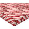 Ambesonne Eggplant Fitted Sheet, Christmas Inspired Flowers Snowflakes and Swirls in a Violet Delicate Environment, Soft Decorative Fabric Bedding All-Round Elastic Pocket, Twin Size, Violet White(Red Cream)