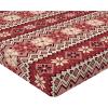 Ambesonne Eggplant Fitted Sheet, Christmas Inspired Flowers Snowflakes and Swirls in a Violet Delicate Environment, Soft Decorative Fabric Bedding All-Round Elastic Pocket, Twin Size, Violet White(Coral White)
