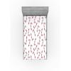 Ambesonne Eggplant Fitted Sheet, Christmas Inspired Flowers Snowflakes and Swirls in a Violet Delicate Environment, Soft Decorative Fabric Bedding All-Round Elastic Pocket, Twin Size, Violet White(White Aqua)