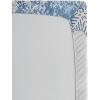 Ambesonne Eggplant Fitted Sheet, Christmas Inspired Flowers Snowflakes and Swirls in a Violet Delicate Environment, Soft Decorative Fabric Bedding All-Round Elastic Pocket, Twin Size, Violet White(White Blue)