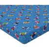Ambesonne Eggplant Fitted Sheet, Christmas Inspired Flowers Snowflakes and Swirls in a Violet Delicate Environment, Soft Decorative Fabric Bedding All-Round Elastic Pocket, Twin Size, Violet White(Blue Red)