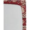Ambesonne Eggplant Fitted Sheet, Christmas Inspired Flowers Snowflakes and Swirls in a Violet Delicate Environment, Soft Decorative Fabric Bedding All-Round Elastic Pocket, Twin Size, Violet White(Coral White)