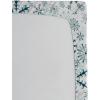 Ambesonne Eggplant Fitted Sheet, Christmas Inspired Flowers Snowflakes and Swirls in a Violet Delicate Environment, Soft Decorative Fabric Bedding All-Round Elastic Pocket, Twin Size, Violet White(Teal White)