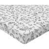 Ambesonne Eggplant Fitted Sheet, Christmas Inspired Flowers Snowflakes and Swirls in a Violet Delicate Environment, Soft Decorative Fabric Bedding All-Round Elastic Pocket, Twin Size, Violet White(White Dark Grey)