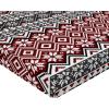 Ambesonne Eggplant Fitted Sheet, Christmas Inspired Flowers Snowflakes and Swirls in a Violet Delicate Environment, Soft Decorative Fabric Bedding All-Round Elastic Pocket, Twin Size, Violet White(Burgundy Black)