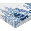 Ambesonne Eggplant Fitted Sheet, Christmas Inspired Flowers Snowflakes and Swirls in a Violet Delicate Environment, Soft Decorative Fabric Bedding All-Round Elastic Pocket, Twin Size, Violet White(White Blue)
