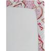 Ambesonne Eggplant Fitted Sheet, Christmas Inspired Flowers Snowflakes and Swirls in a Violet Delicate Environment, Soft Decorative Fabric Bedding All-Round Elastic Pocket, Twin Size, Violet White(Pink Brown)