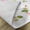 Ambesonne Floral Place Mats Set of 4, Romantic Rose Flower Petals Shabby Form Love Blooms Botanical Design, Washable Fabric Placemats for Dining Table, Standard Size, Green Peach