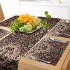 Ambesonne Horses Table Runner & Placemats, Classic Swedish Dalecarlian Coral Azure Blue Animals and Green Floral Arrangement, Set for Dining Table Decor, Placemat 4 pcs + Runner 16″x72″, Blue Burgundy(Ruby Laurel Green and Camel)
