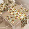 Ambesonne Horses Table Runner & Placemats, Classic Swedish Dalecarlian Coral Azure Blue Animals and Green Floral Arrangement, Set for Dining Table Decor, Placemat 4 pcs + Runner 16″x72″, Blue Burgundy(Burnt Sienna and Yellow)